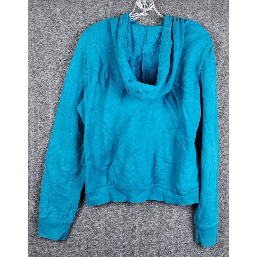 Aeropostale Hoodie Women XL Teal Eighty Seven Graphic Pullover 7531AH11 - Picture 2 of 7